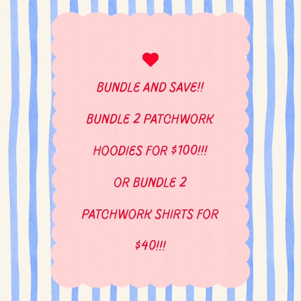Patchwork Hoodies and Shirts Bundle